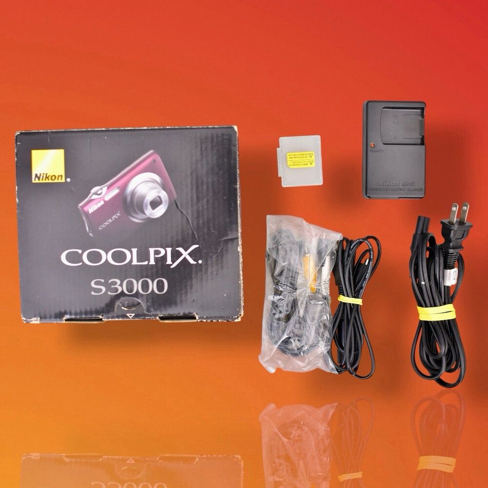 Nikon Coolpix S4100 Box & Accessories Only Cables  Charger No Camera